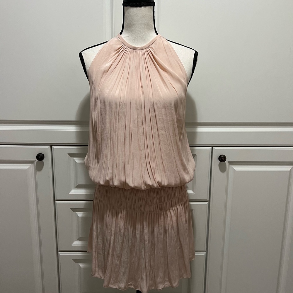 *New Ramy Brook Paris halter top |smocked waist Dress Sz Small - Picture 2 of 7